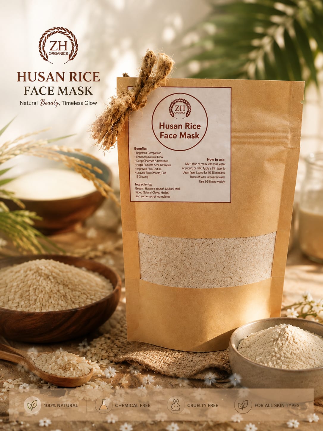 HUSAN RICE FACE MASK
