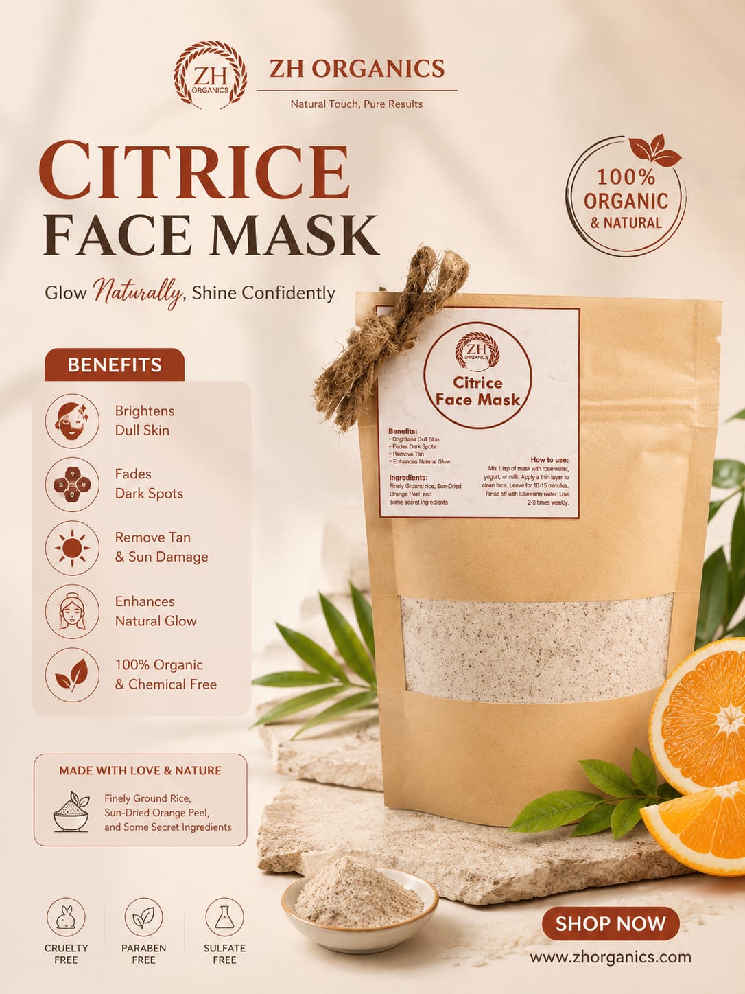 CITRICE FACE MASK