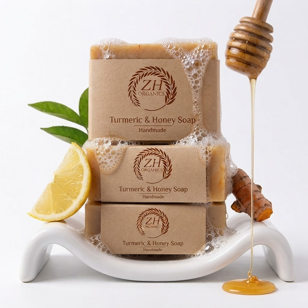 ZH Organics Turmeric & Honey Handmade Soap
