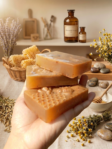 ZH Organics Orange Peel & Rice Handmade Soap